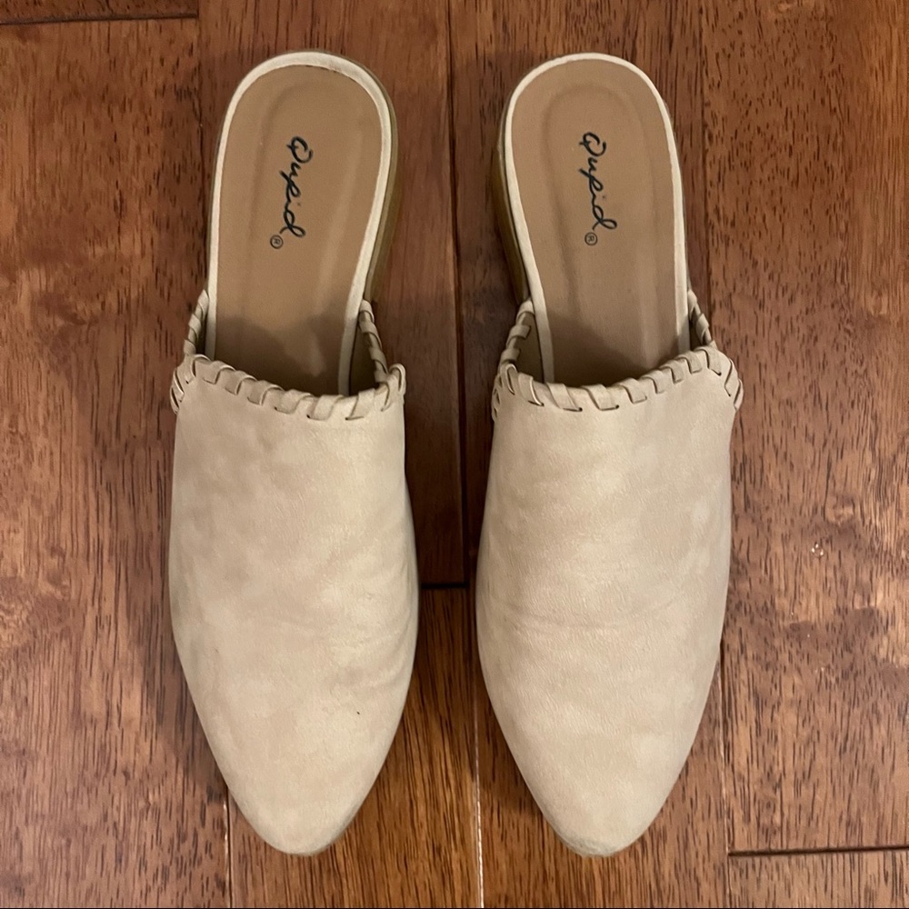 Suede Mules